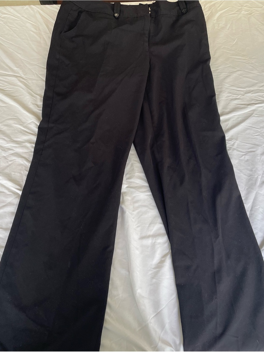 Worthington Black Wide-Leg Dress Pants